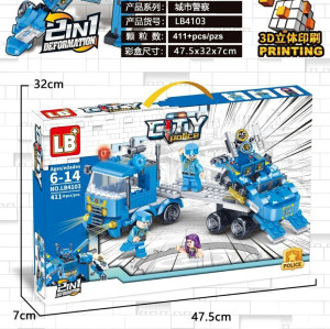 LB4103 конструктор сити(шт в кор 72) LB4103 конструктор сити(шт в кор 72)